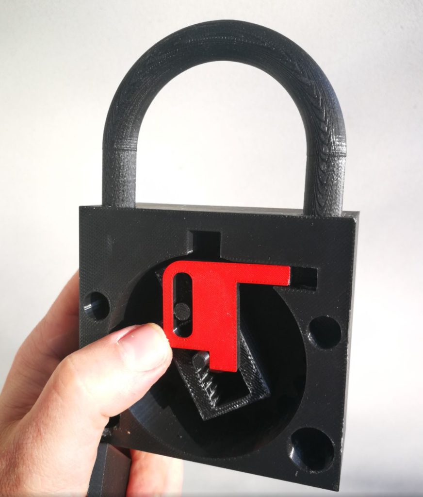 leraar Vel Verdeelstuk 3D Model Prototype – Polish Combination Lock